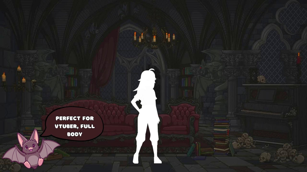 Animated background - Gothic Vampire Room | For VTubers & Streamers