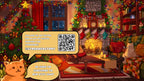 Animated background - Cozy Christmas Room | For VTubers & Streamers