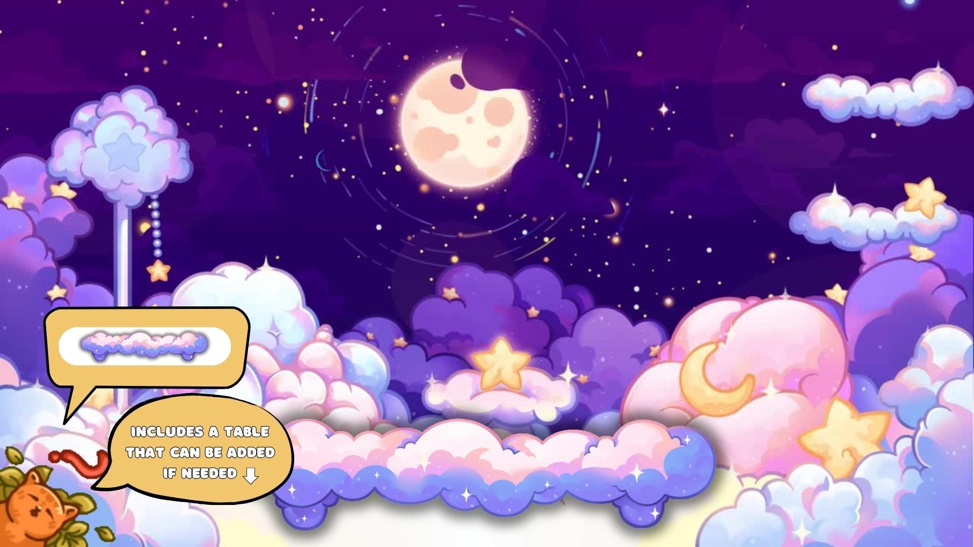 Animated background - Cozy Galaxy Room | For VTubers & Streamers