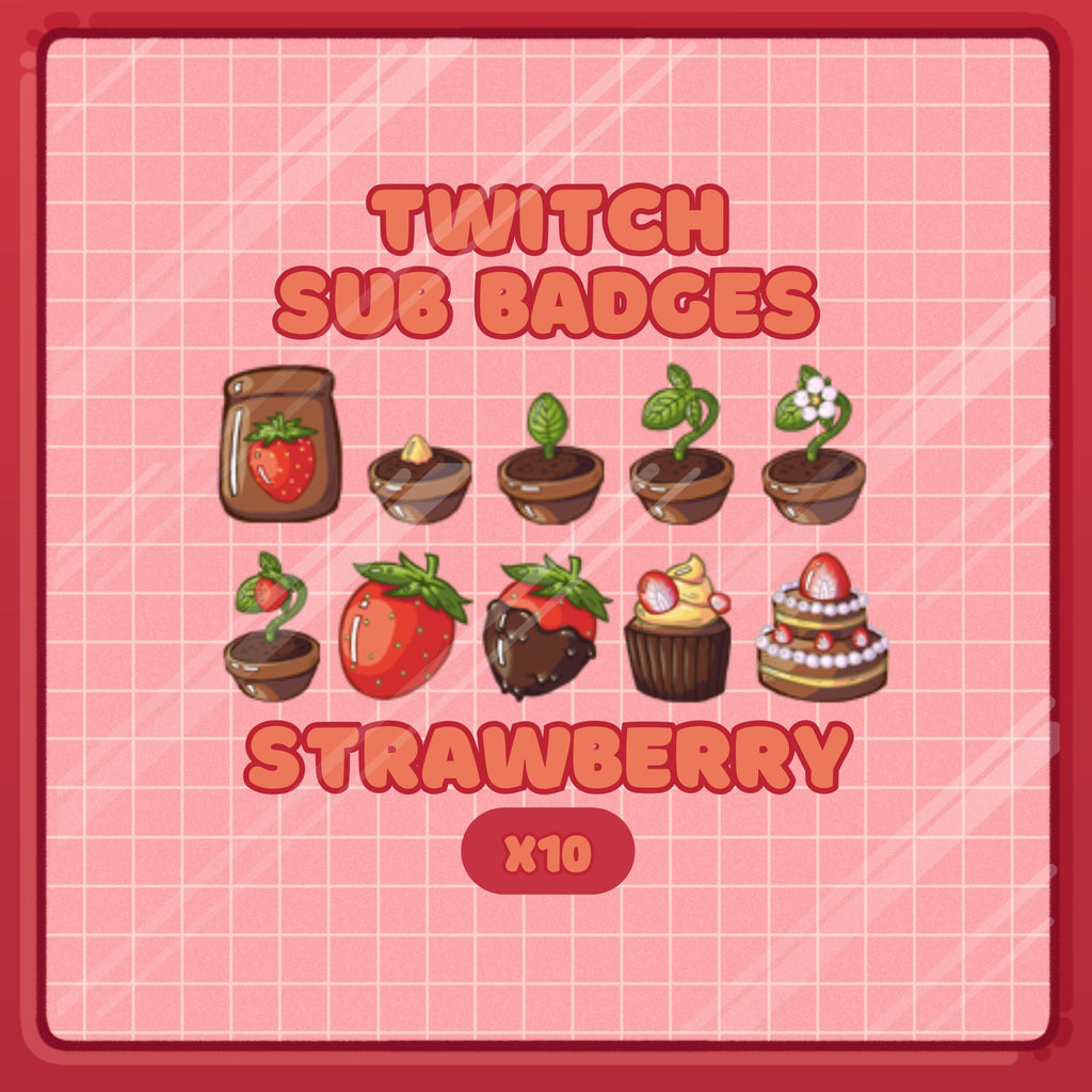 Twitch Badges: Strawberry