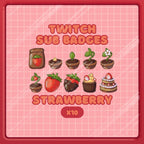 Twitch Badges: Strawberry