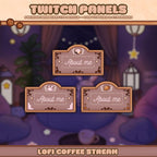 Twitch Panels Pack - Coffee