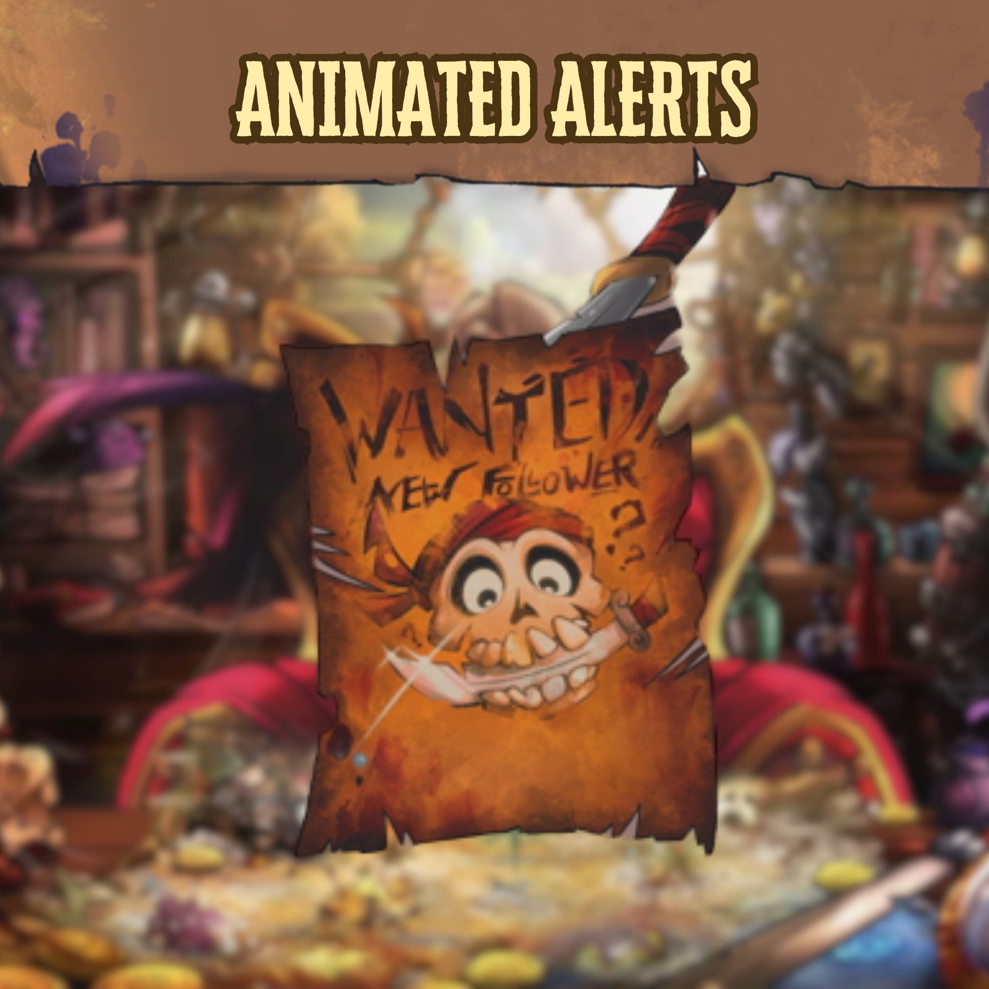 Pirate Stream Alerts | Animated Wanted Poster Theme | Twitch & YouTube