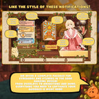 Twitch Reminder Widget: Cozy Stream Theme Pop Up Widget