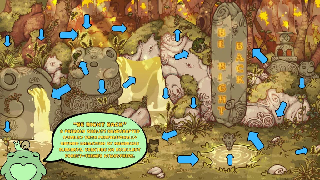 Animated Stream Screens in Enchanted Forest Theme