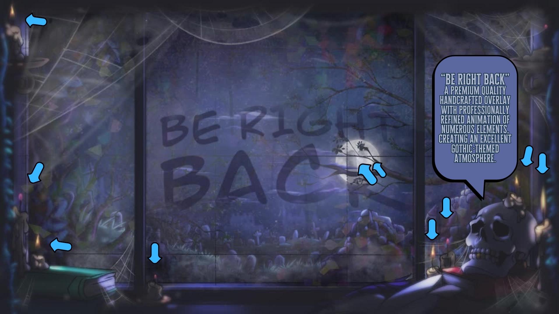 Animated Stream Screens in Gothic Cemetery Theme