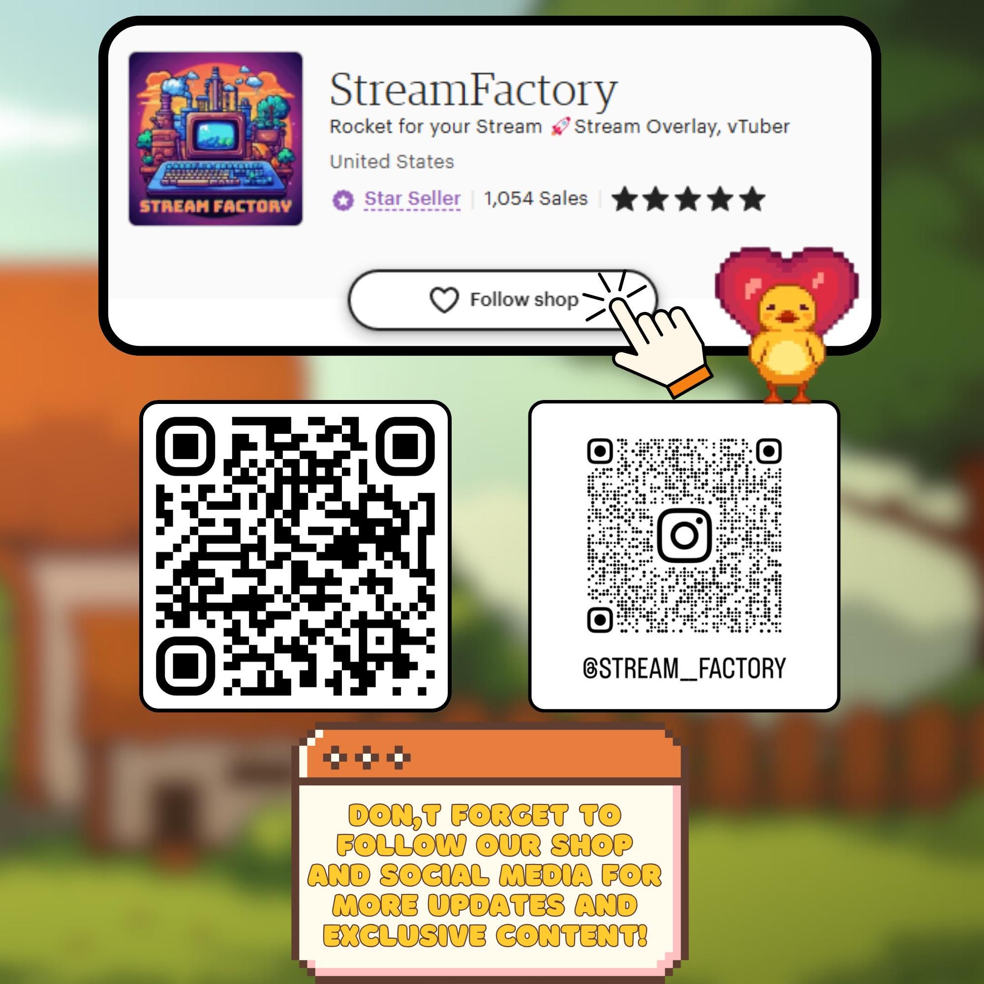 Twitch Panels & Banners –  Cozy Pixel Farm Theme | Custom Template