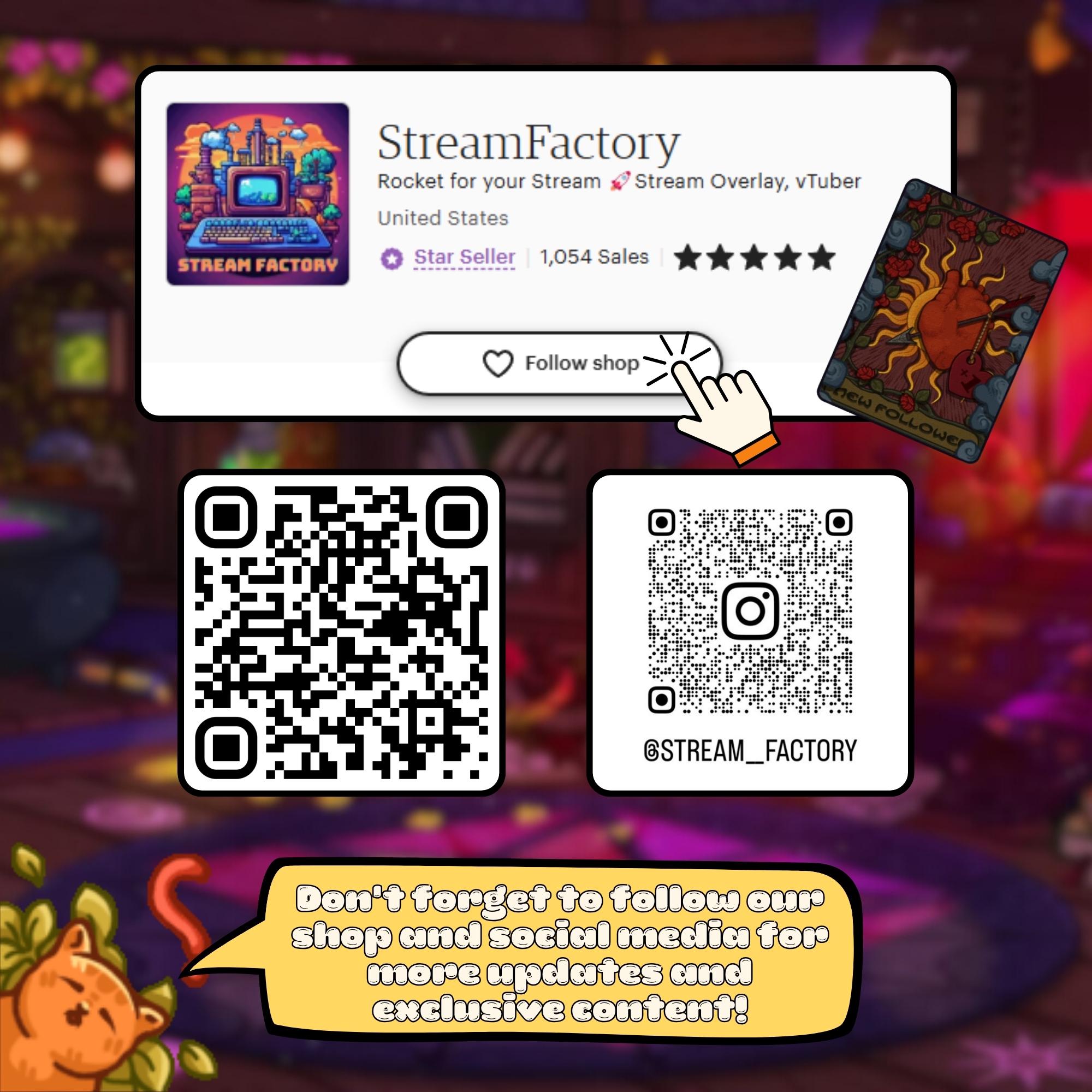 Animated Stream Alerts Pack in Magical Tarot Cards