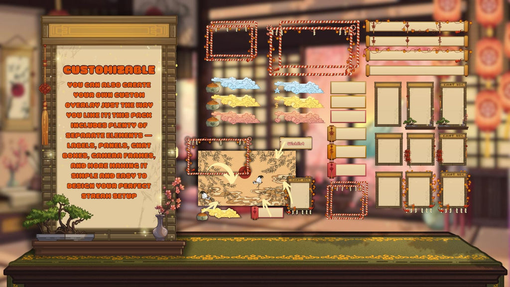 Animated Stream Overlay Boost Pack - Japanese Pink Sakura
