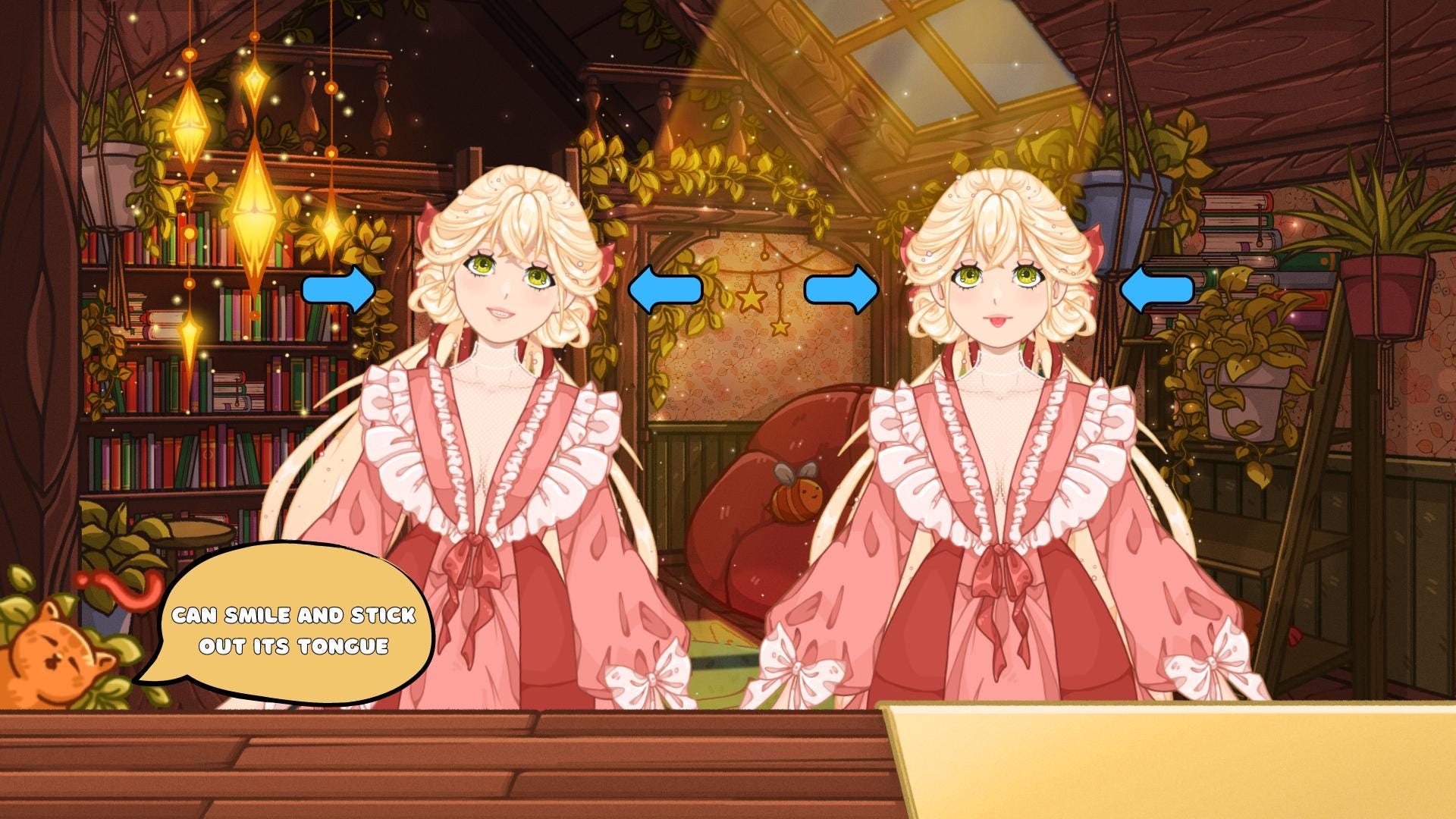 Live2d model: Cute girl - Vtuber Model FULLY RIGGED - Ready to use!