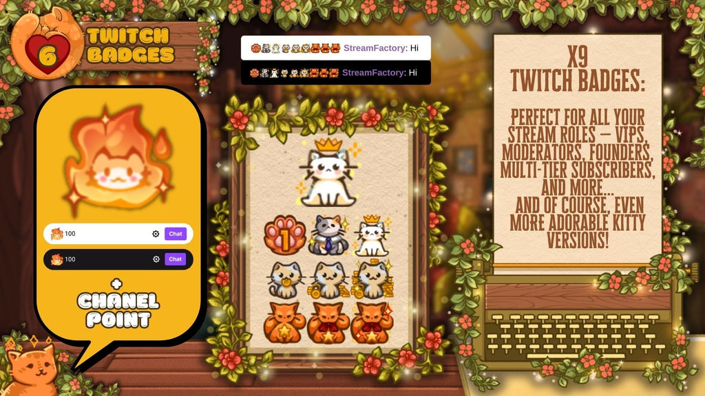 Ultimate Stream Overlay MASTERPACK - Cute Cats: All-In-One Stream Kit