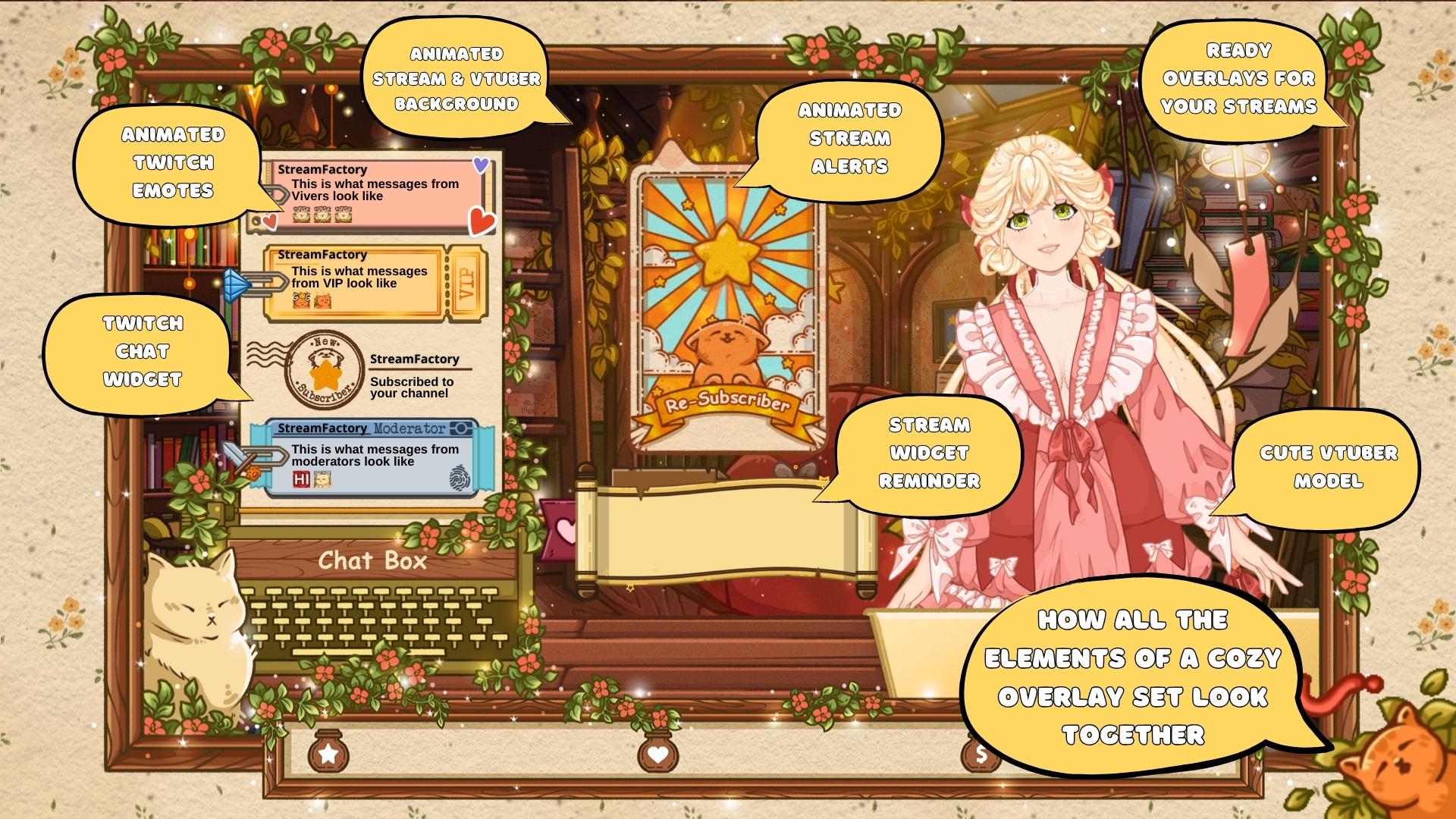 Twitch Chat Widget – Cute Typewriter