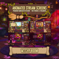 Animated Stream Screens in Cozy Witch Room Theme