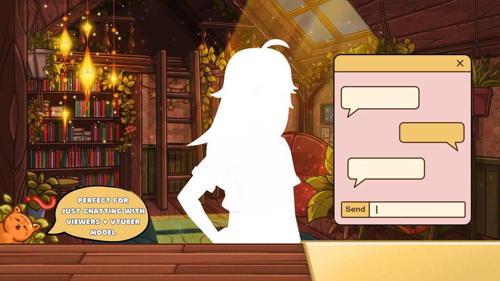 Animated background - Cozy Room | For VTubers & Streamers