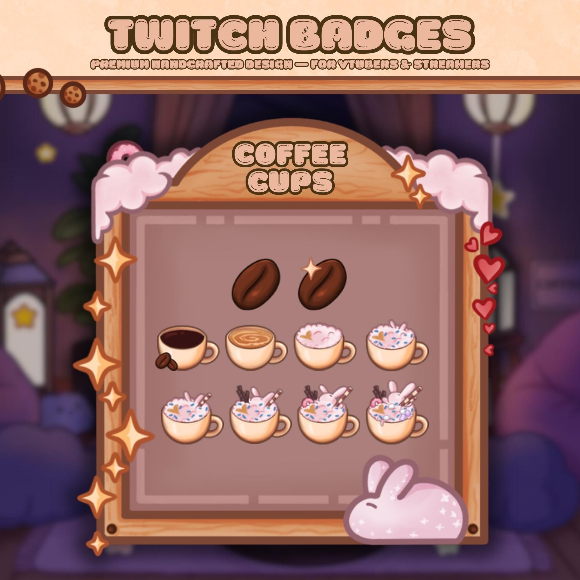 Twitch Badges: Coffee Theme