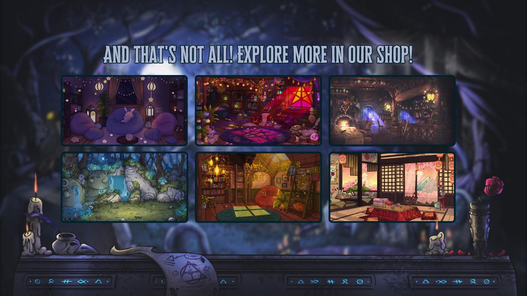 Animated Stream Screens in Gothic Cemetery Theme