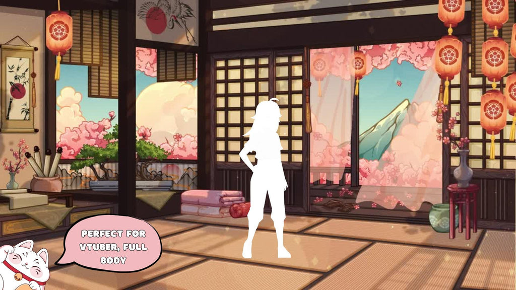 Animated background - Cozy Japanese Room | For VTubers & Streamers