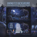Animated background - Gothic Cemetery | For VTubers & Streamers