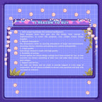 Animated Stream Schedule: Purple Lofi, Customizable Templates
