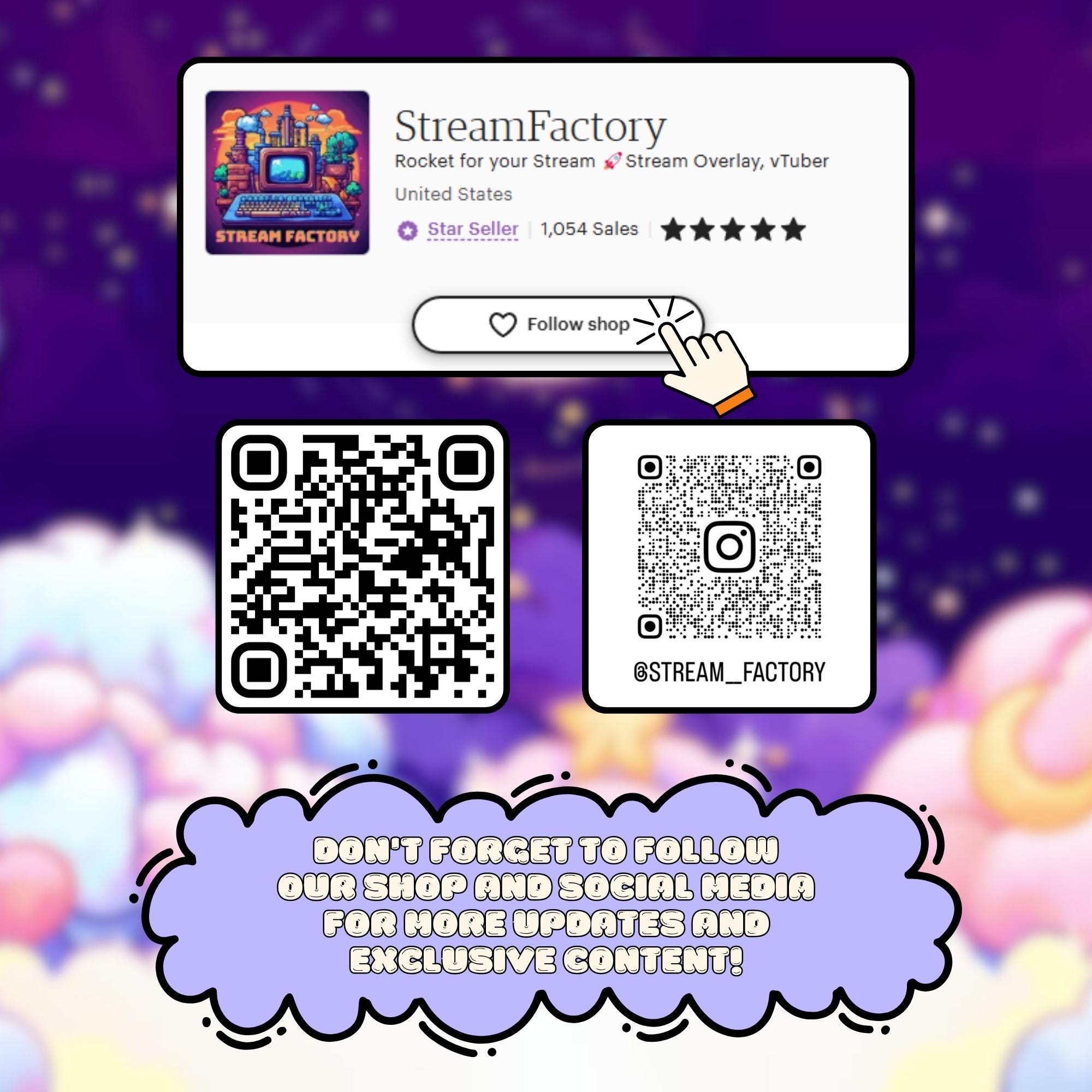Animated Stream Alerts Pack in Cozy Galaxy Theme