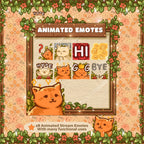 Animated Stream Overlay Pro Package: Cozy Cats