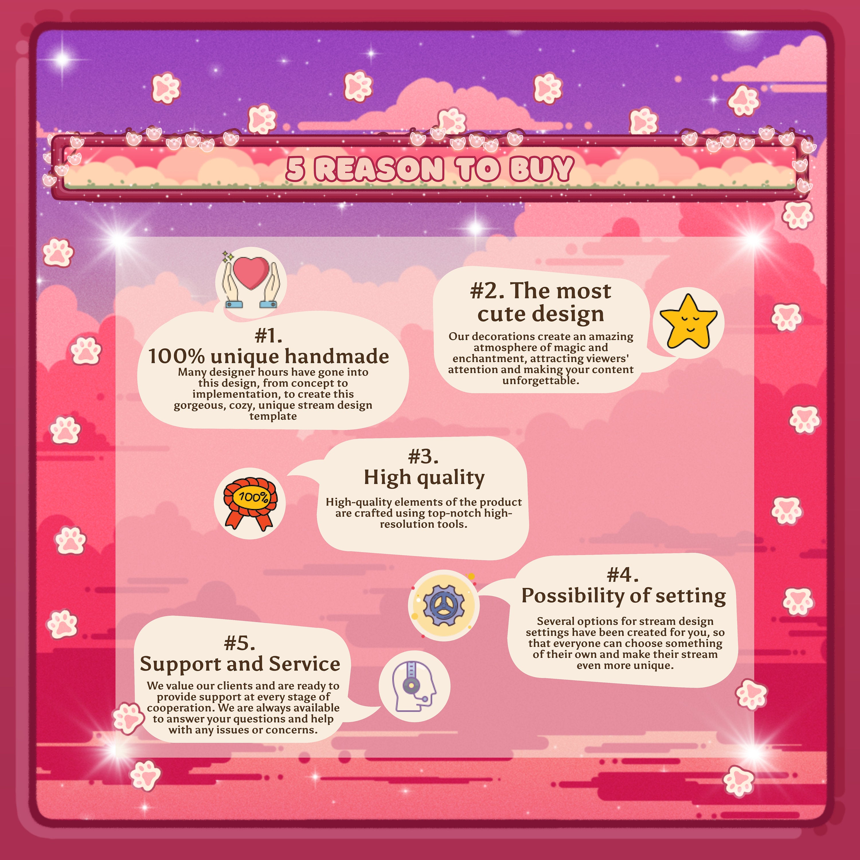 Animated Stream Alerts Pack in Pink Lofi Theme