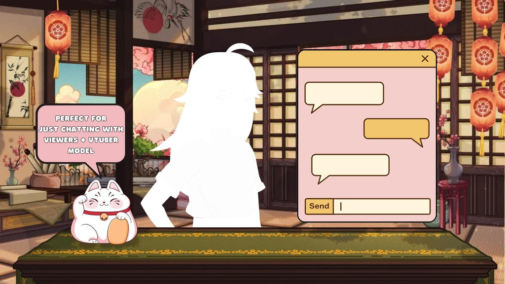 Animated background - Cozy Japanese Room | For VTubers & Streamers