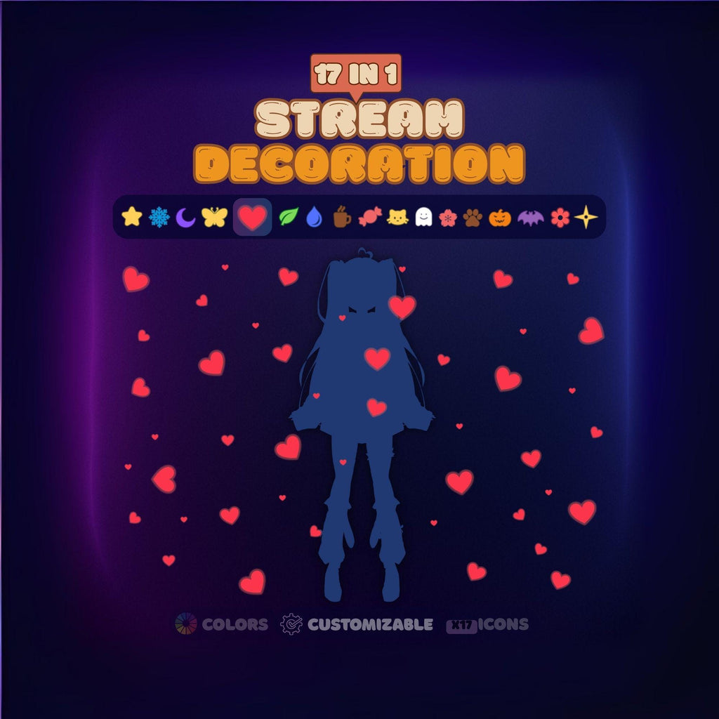Animated Stream Decoration & Widget: Floating Animated Overlay