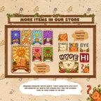 Animated Stream Schedule in Cozy Cats Theme, Customizable Templates