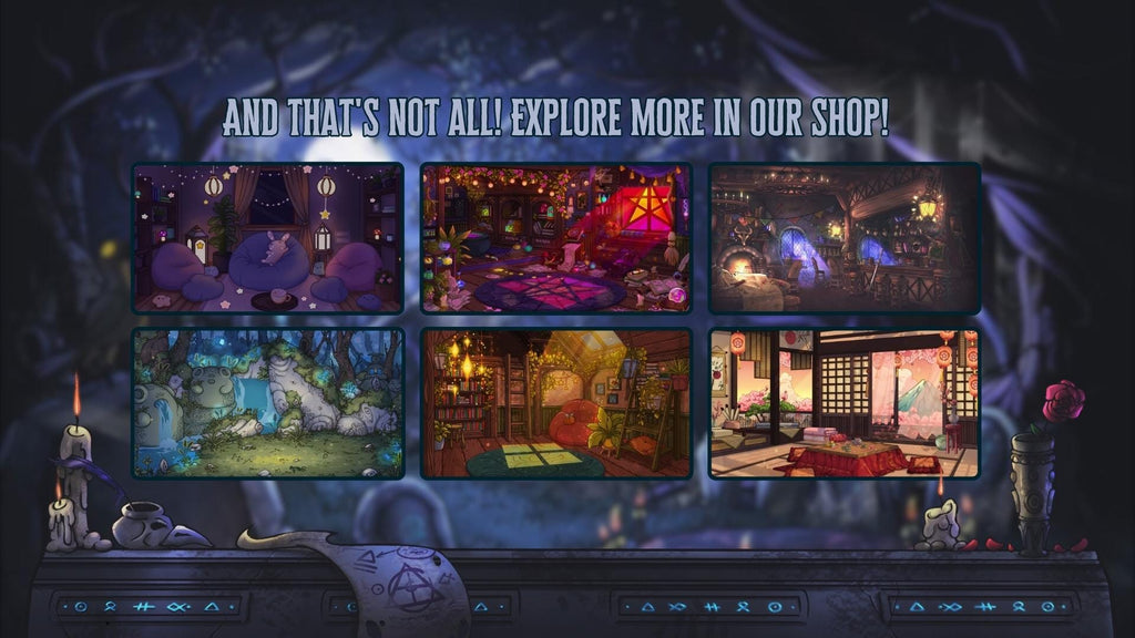 Animated Gothic Chat Widget – Ancient Gothic Tombstone with a Raven