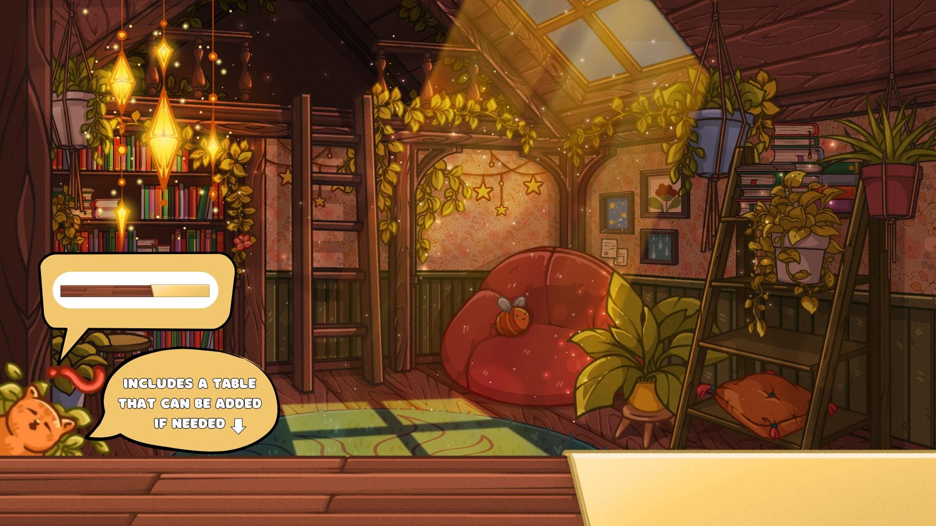 Animated background - Cozy Room | For VTubers & Streamers