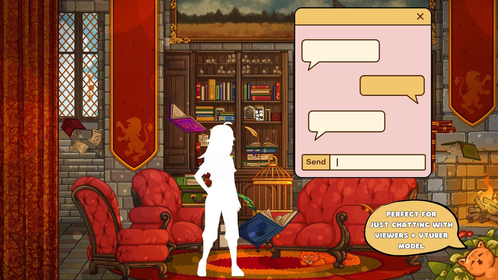 Animated background - Wizard Room, For VTubers & Streamers
