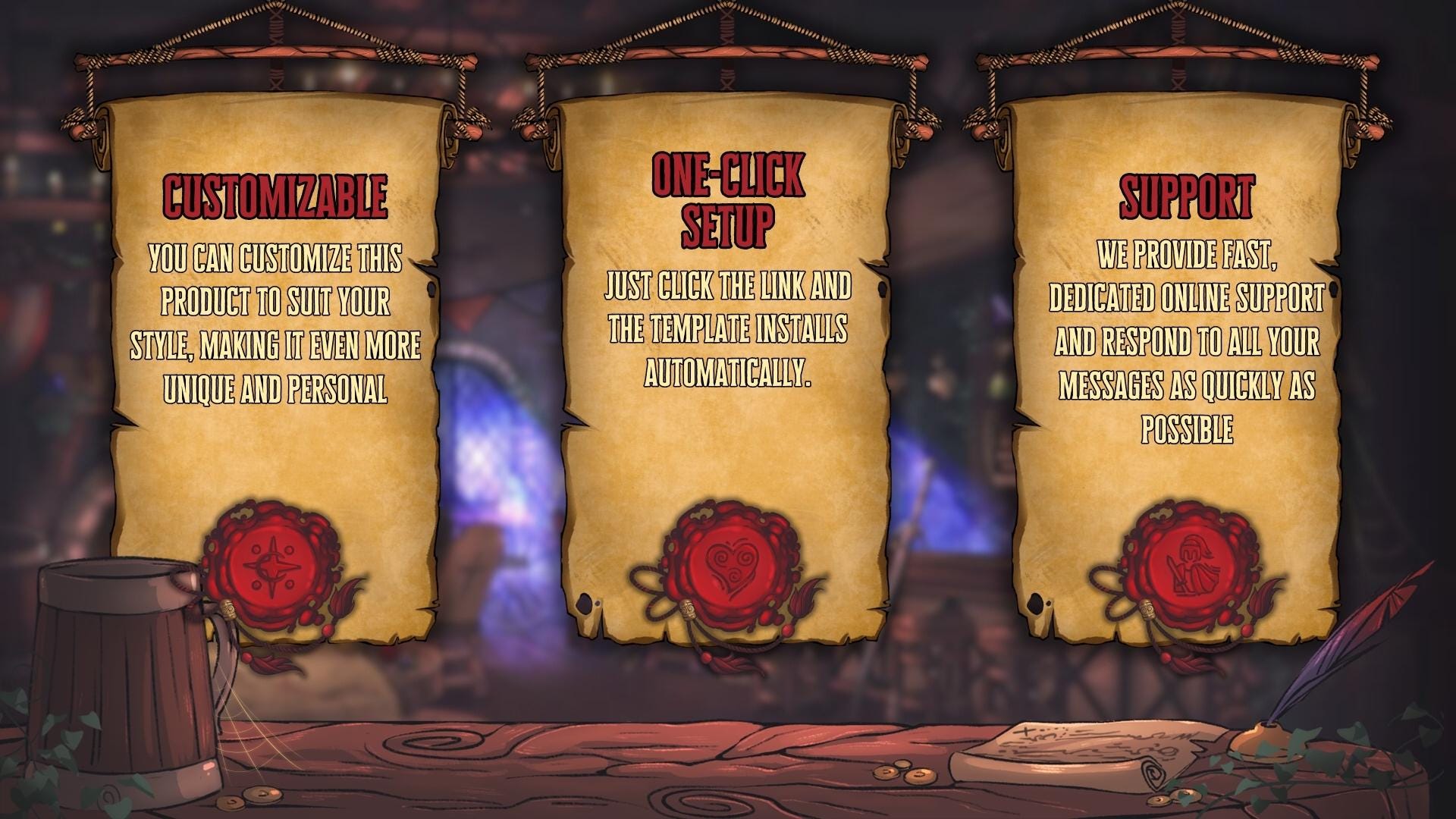 Medieval Fantasy Tavern Discord Server Template – Cute Gaming & Roleplay Setup