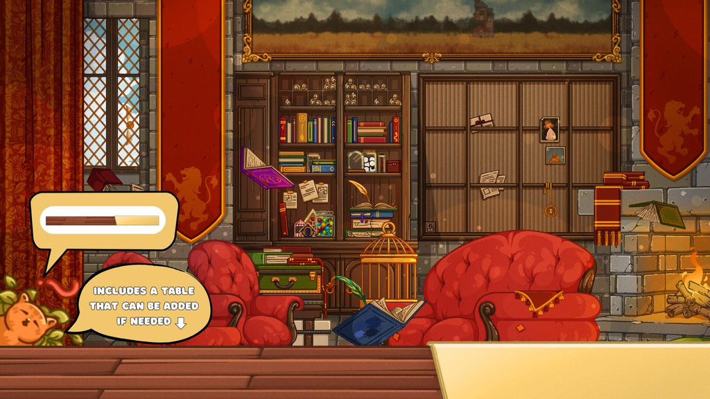 Animated background - Wizard Room, For VTubers & Streamers
