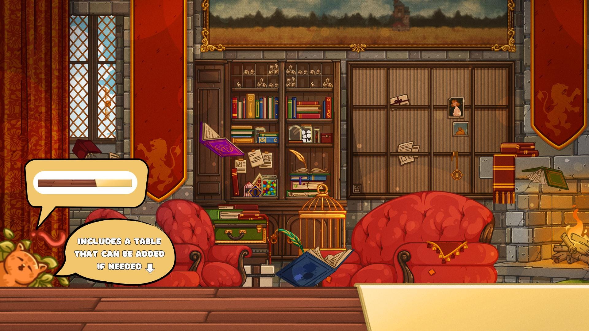 Animated background - Wizard Room, For VTubers & Streamers