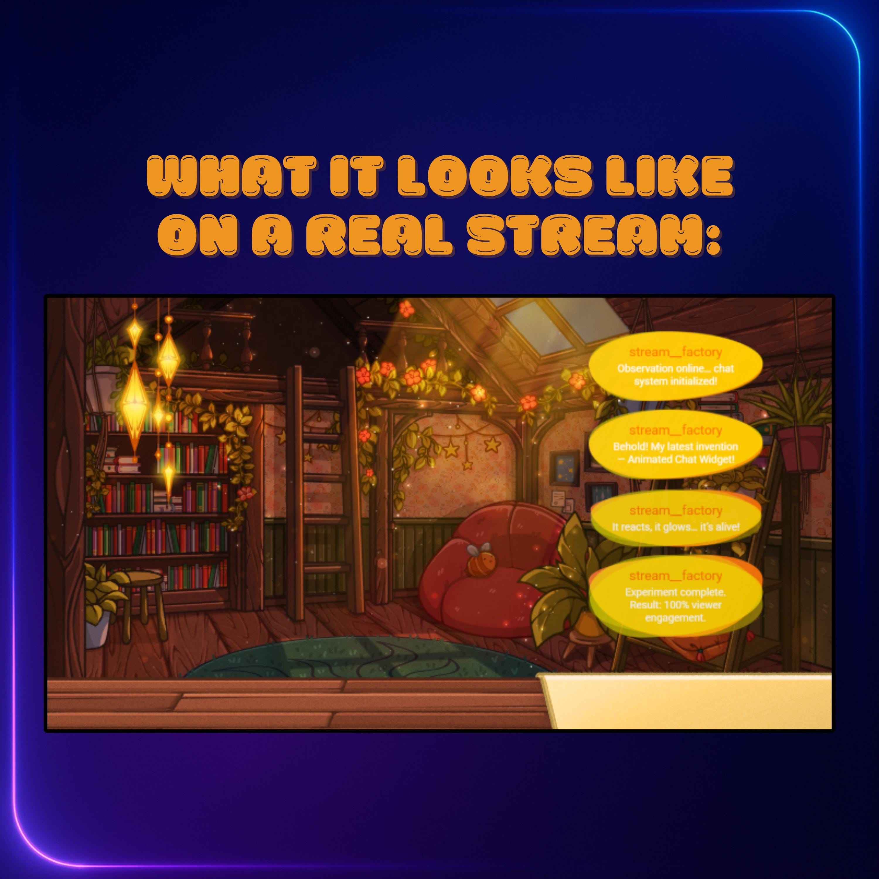 Animated Bubble Chat Widget - fully customizable in StreamElements