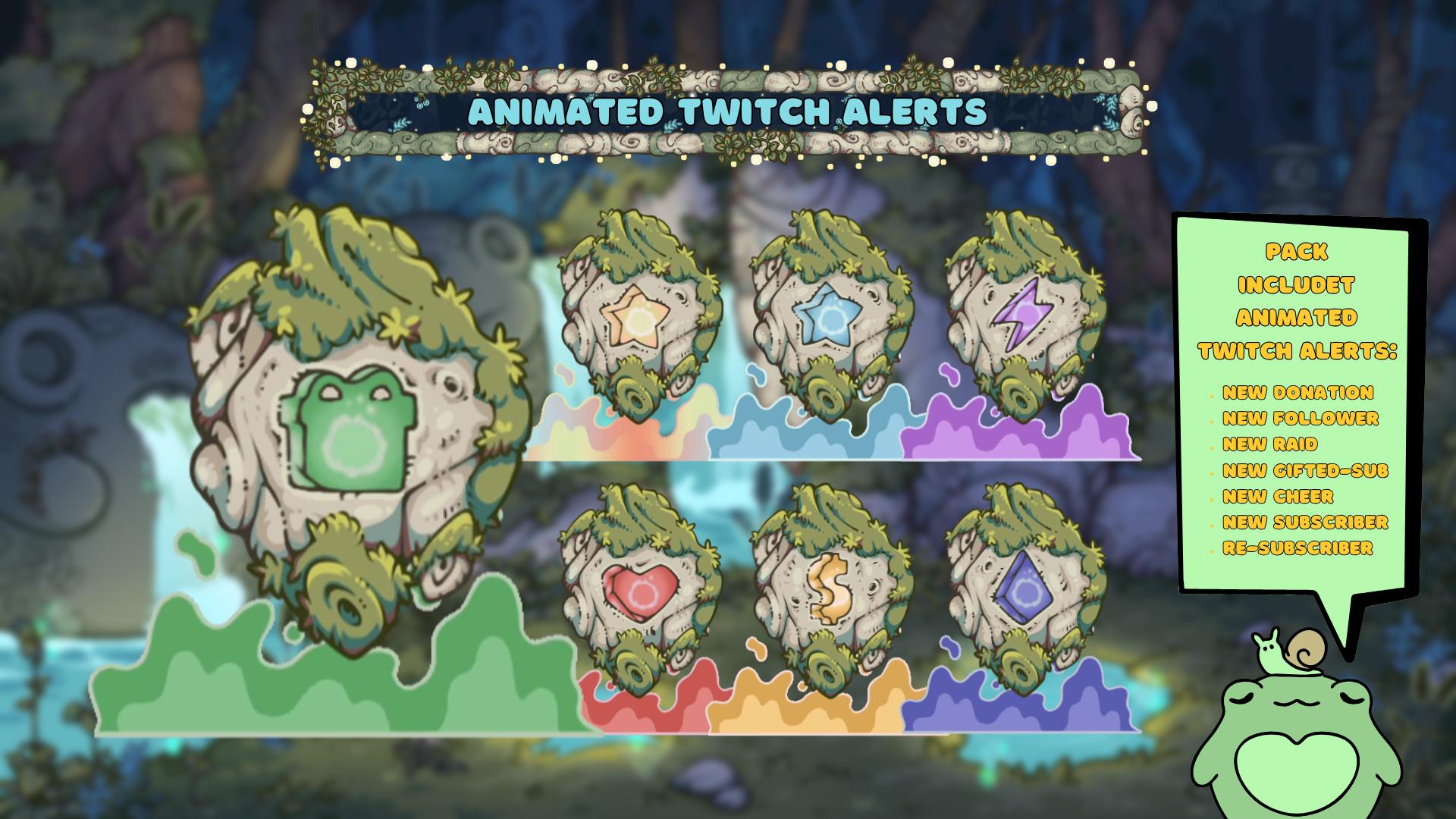 Animated Twitch Overlay Pack - Enchanted Forest