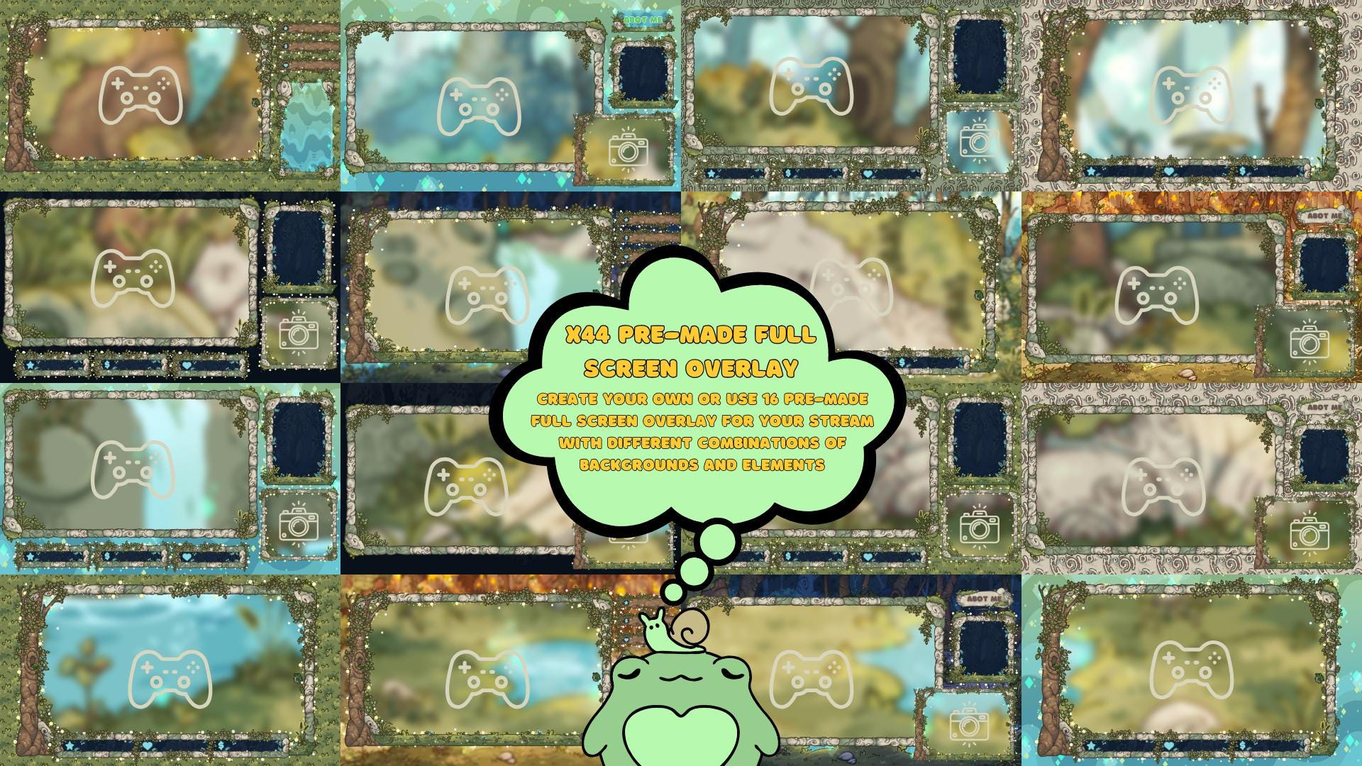 Animated Twitch Overlay Pack - Enchanted Forest