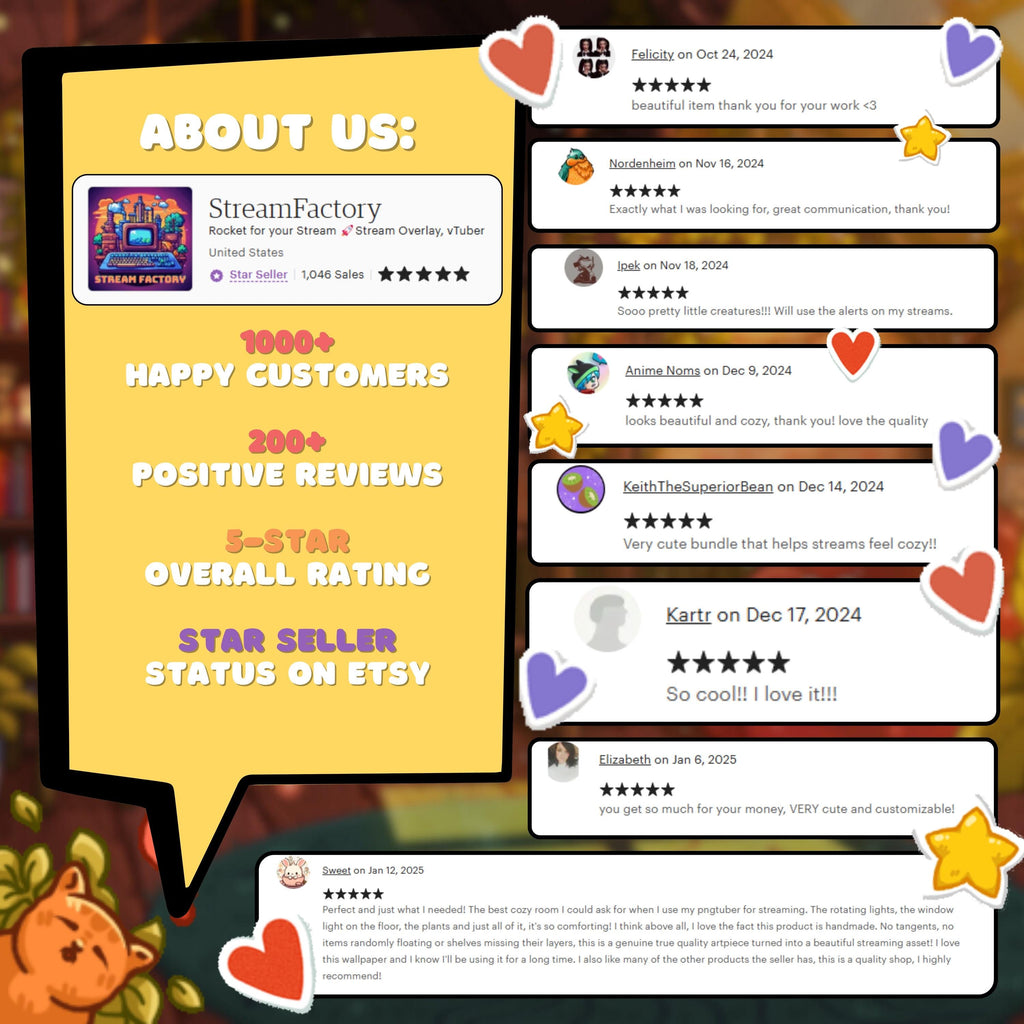 Animated Twitch Alerts Pack - Cozy Cats Tarot Cards