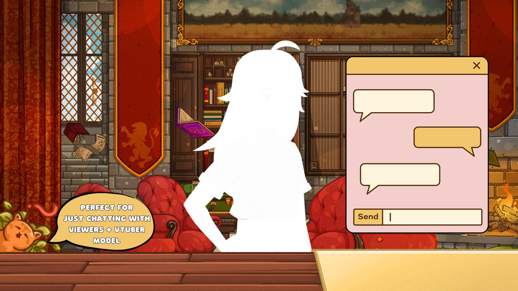 Animated background - Wizard Room, For VTubers & Streamers