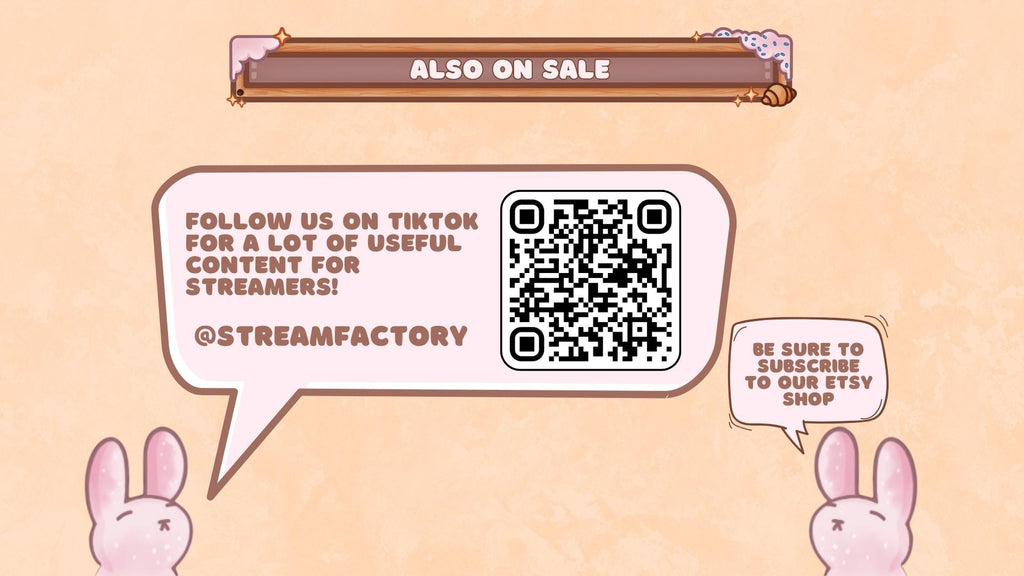 Animated Stream Overlay Boost Pack: Coffee Bunny Theme