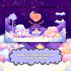 Animated Stream Alerts Pack in Cozy Galaxy Theme