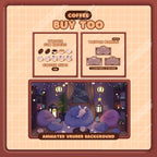 Animated Stream Alerts Pack in Coffee Bunny Theme