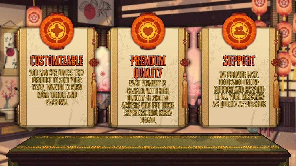 Animated Stream Schedule in Japanese Sakura Theme, Customizable Templates