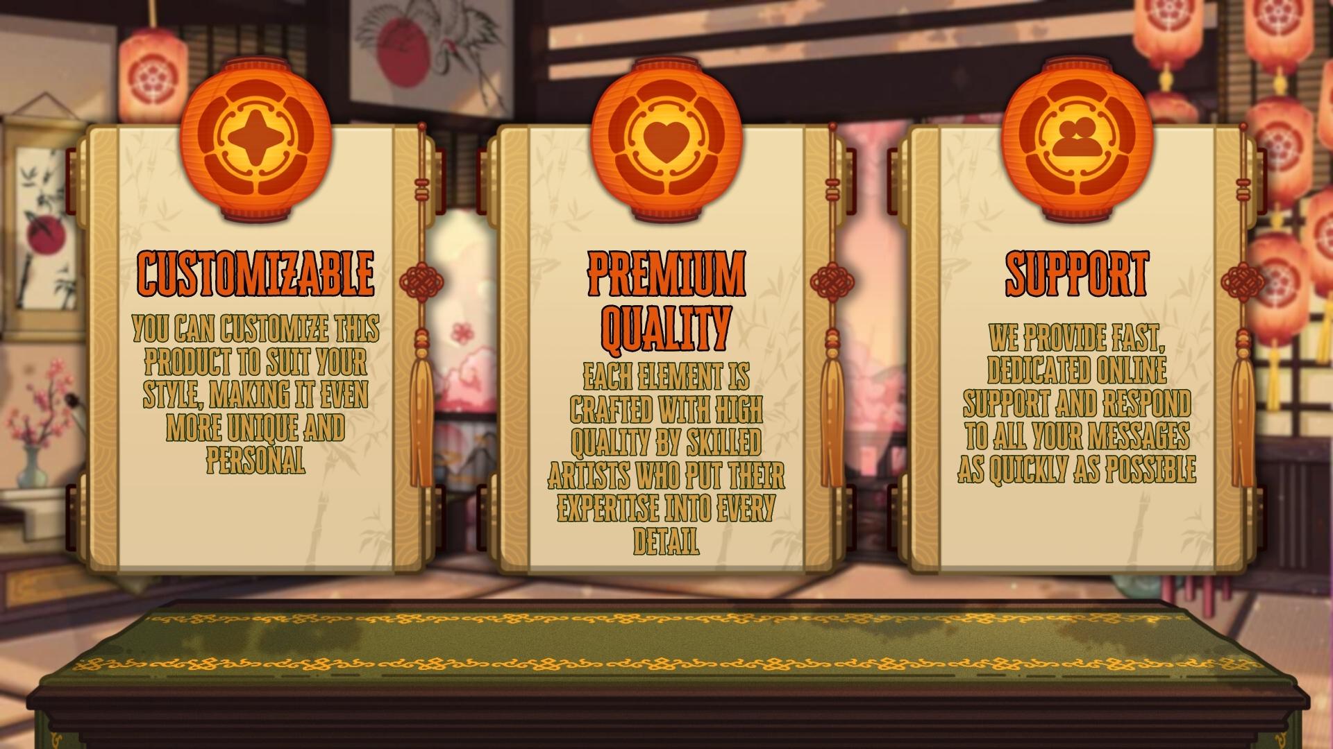Animated Stream Schedule in Japanese Sakura Theme, Customizable Templates