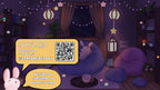 Animated background - Lofi Bunny Room | For VTubers & Streamers