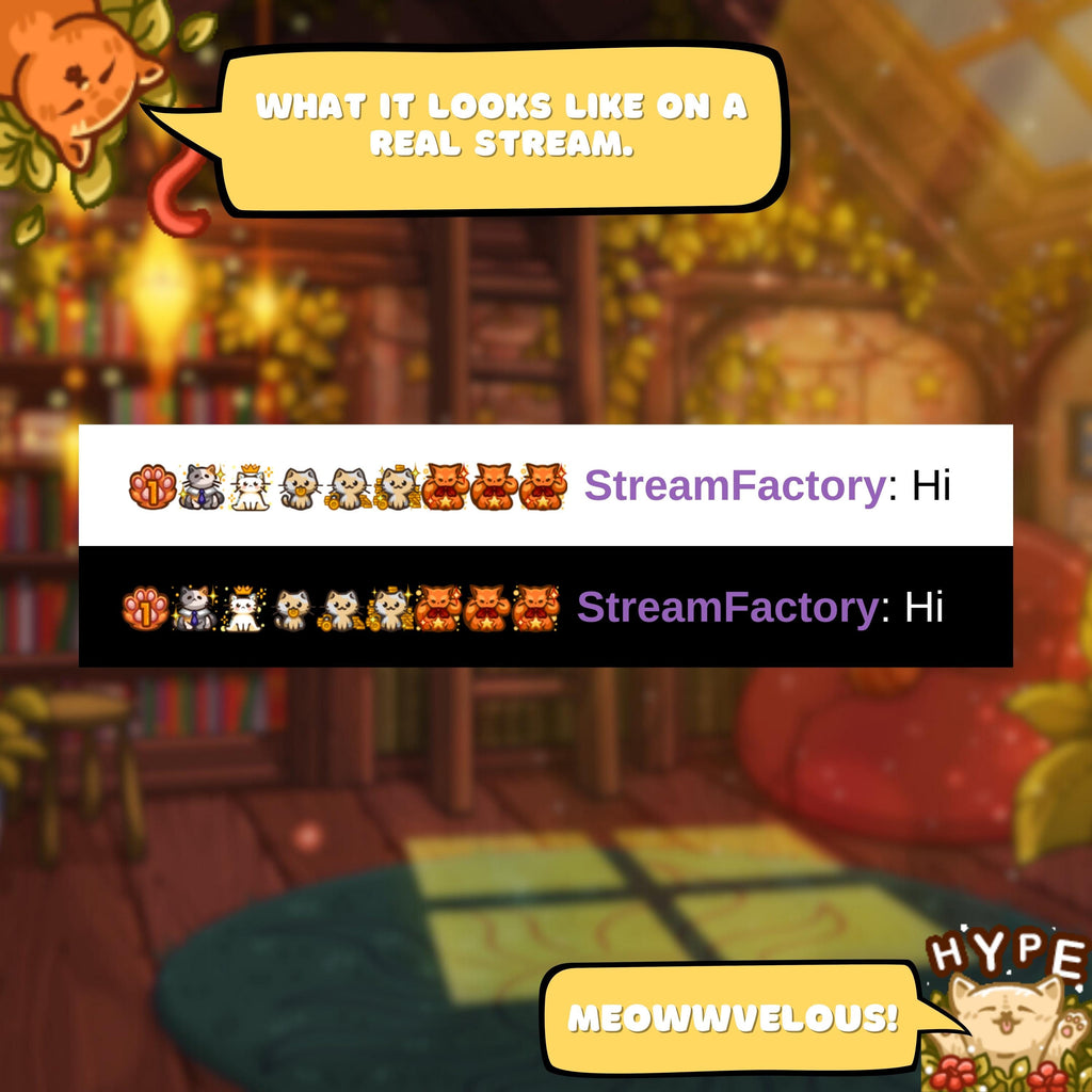 Twitch Badges: Cozy Cats
