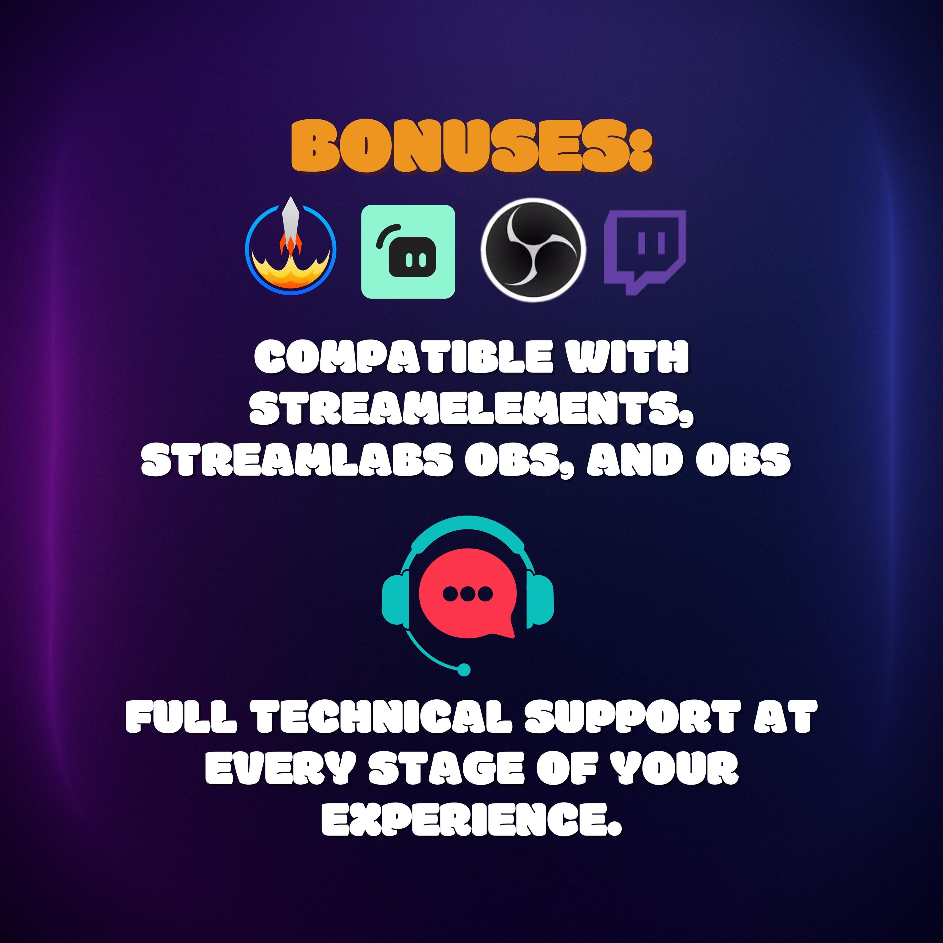 Webcam Overlay Widget 3-in-1: Frame + Goal Tracker + Twitch Alerts