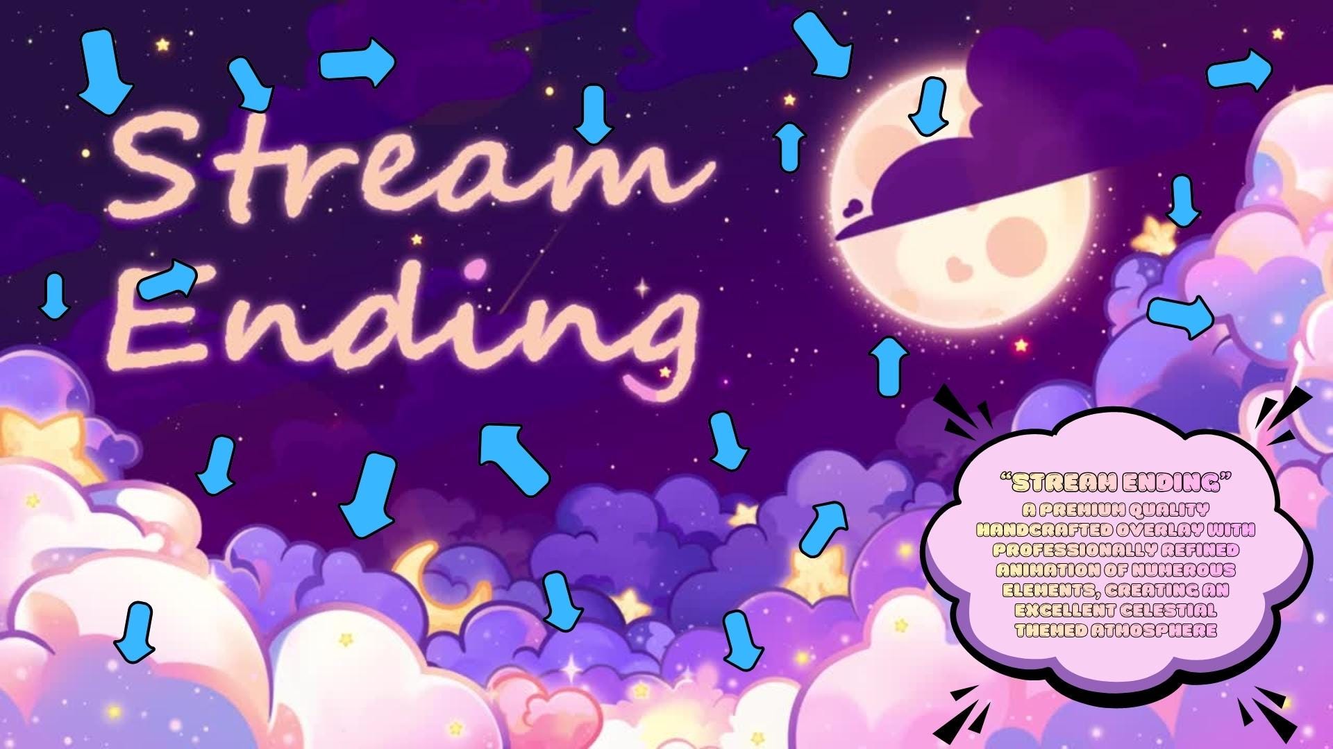 Animated Stream Screens in Cozy Galazy Room Theme