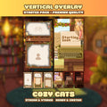 Vertical Stream Overlays – Cozy Cats Starter Pack for TikTok & YouTube